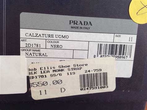 prada shoes identification